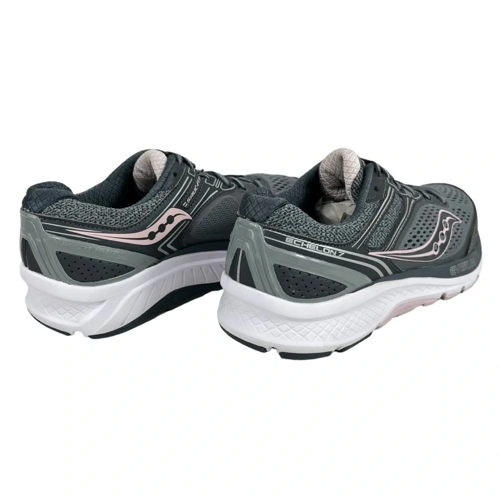 Saucony | Women’s 6.5 | Gray‎ & Pink Echelon 7 Running Shoes S10468-1